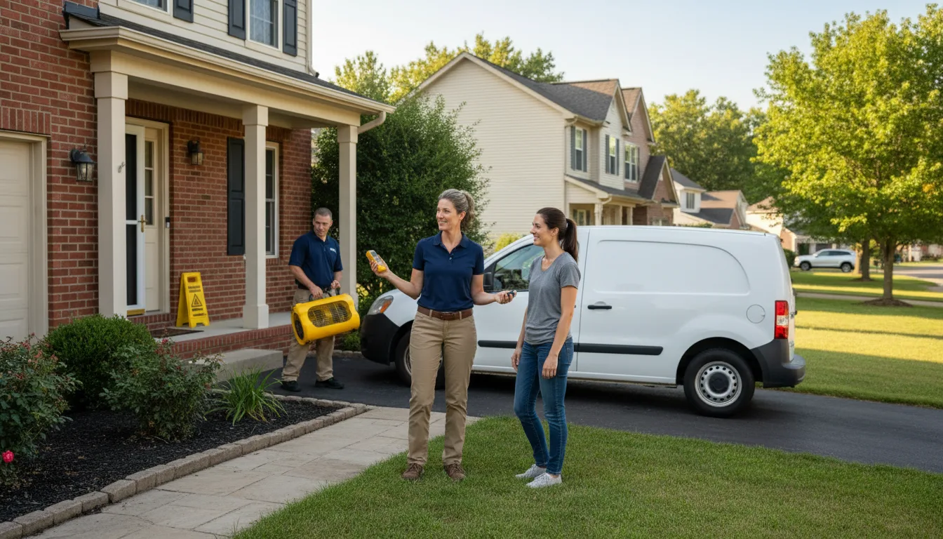 Residential water damage restoration in Fair Bluff, NC